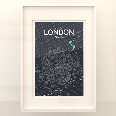 London Ontario City Map Poster – Detailed Art Print of London, Ontario for Home Decor, Office Decor, Travel Art, and Unique Gifts