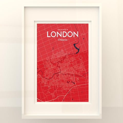 London Ontario City Map Poster – Detailed Art Print of London, Ontario for Home Decor, Office Decor, Travel Art, and Unique Gifts