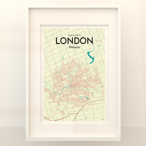 London Ontario City Map Poster – Detailed Art Print of London, Ontario for Home Decor, Office Decor, Travel Art, and Unique Gifts