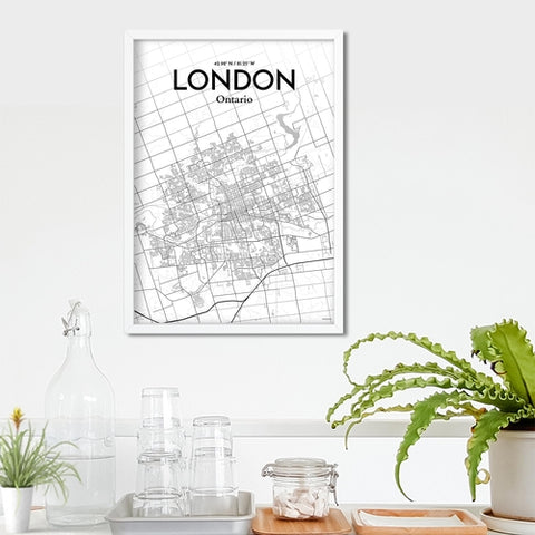 London Ontario City Map Poster – Detailed Art Print of London, Ontario for Home Decor, Office Decor, Travel Art, and Unique Gifts