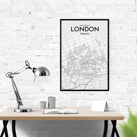 London Ontario City Map Poster – Detailed Art Print of London, Ontario for Home Decor, Office Decor, Travel Art, and Unique Gifts