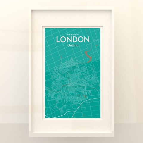 London Ontario City Map Poster – Detailed Art Print of London, Ontario for Home Decor, Office Decor, Travel Art, and Unique Gifts