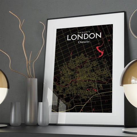 London Ontario City Map Poster – Detailed Art Print of London, Ontario for Home Decor, Office Decor, Travel Art, and Unique Gifts