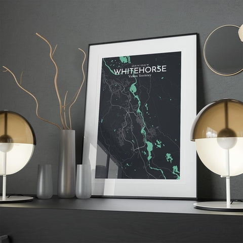 Whitehorse Yukon City Map Poster – Detailed Art Print of Whitehorse, Yukon Canada City Map Art for Home Decor, Office Decor, and Unique Gifts