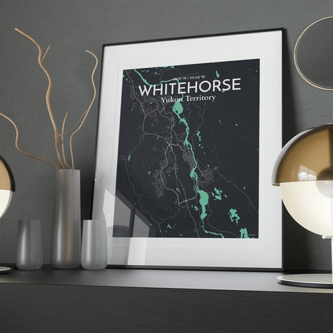 Whitehorse Yukon City Map Poster – Detailed Art Print of Whitehorse, Yukon Canada City Map Art for Home Decor, Office Decor, and Unique Gifts