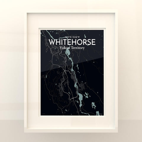 Whitehorse Yukon City Map Poster – Detailed Art Print of Whitehorse, Yukon Canada City Map Art for Home Decor, Office Decor, and Unique Gifts