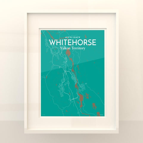 Whitehorse Yukon City Map Poster – Detailed Art Print of Whitehorse, Yukon Canada City Map Art for Home Decor, Office Decor, and Unique Gifts