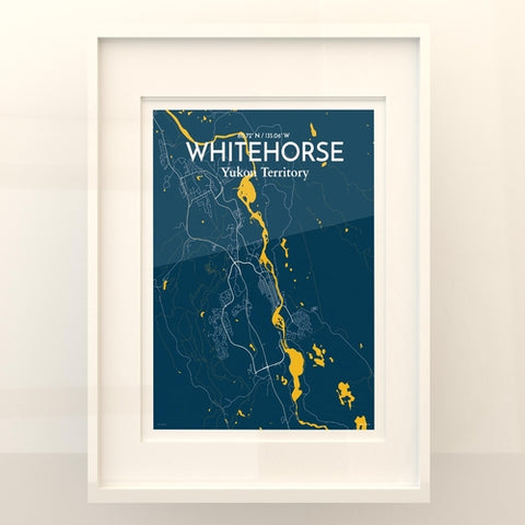 Whitehorse Yukon City Map Poster – Detailed Art Print of Whitehorse, Yukon Canada City Map Art for Home Decor, Office Decor, and Unique Gifts