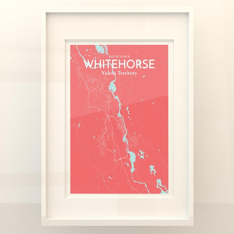 Whitehorse Yukon City Map Poster – Detailed Art Print of Whitehorse, Yukon Canada City Map Art for Home Decor, Office Decor, and Unique Gifts