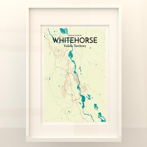 Whitehorse Yukon City Map Poster – Detailed Art Print of Whitehorse, Yukon Canada City Map Art for Home Decor, Office Decor, and Unique Gifts