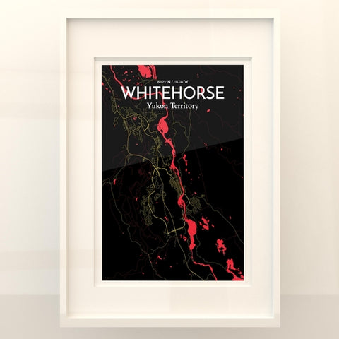 Whitehorse Yukon City Map Poster – Detailed Art Print of Whitehorse, Yukon Canada City Map Art for Home Decor, Office Decor, and Unique Gifts