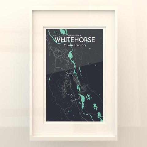 Whitehorse Yukon City Map Poster – Detailed Art Print of Whitehorse, Yukon Canada City Map Art for Home Decor, Office Decor, and Unique Gifts