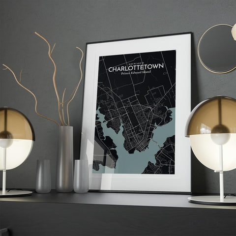 Charlottetown PEI Map Poster – Detailed Art Print of Charlottetown, Prince Edward Island for Home Decor, Office Decor, Travel Art, and Unique Gifts