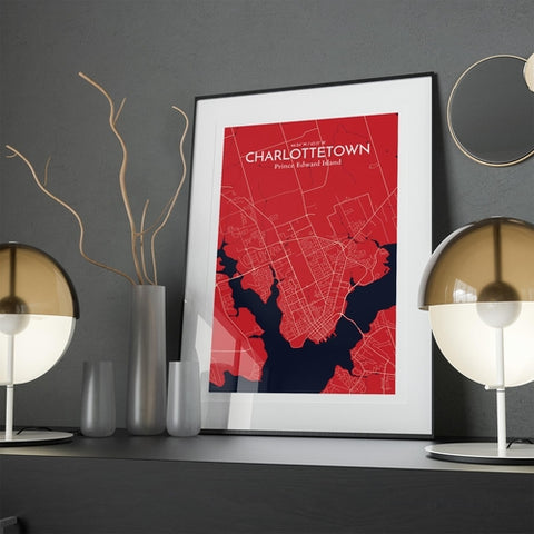 Charlottetown PEI Map Poster – Detailed Art Print of Charlottetown, Prince Edward Island for Home Decor, Office Decor, Travel Art, and Unique Gifts