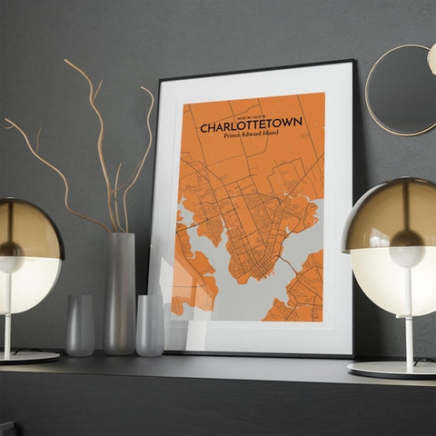 Charlottetown PEI Map Poster – Detailed Art Print of Charlottetown, Prince Edward Island for Home Decor, Office Decor, Travel Art, and Unique Gifts