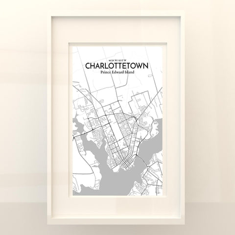 Charlottetown PEI Map Poster – Detailed Art Print of Charlottetown, Prince Edward Island for Home Decor, Office Decor, Travel Art, and Unique Gifts