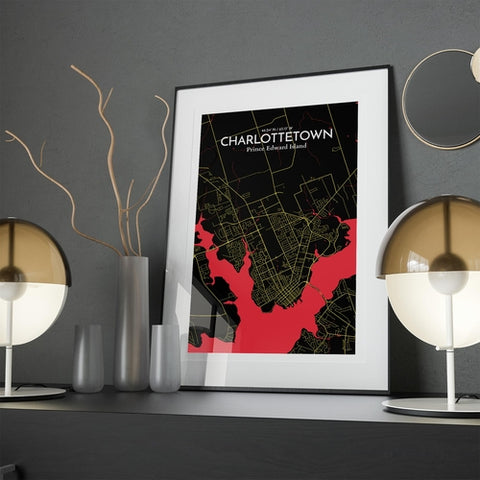 Charlottetown PEI Map Poster – Detailed Art Print of Charlottetown, Prince Edward Island for Home Decor, Office Decor, Travel Art, and Unique Gifts