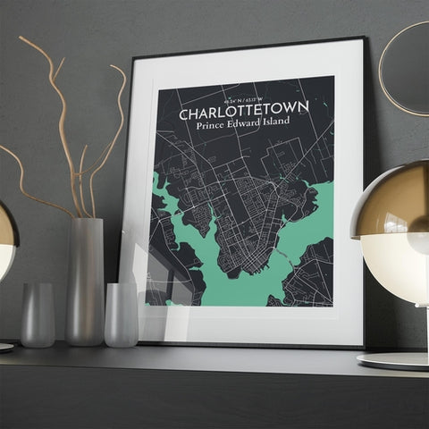 Charlottetown PEI Map Poster – Detailed Art Print of Charlottetown, Prince Edward Island for Home Decor, Office Decor, Travel Art, and Unique Gifts