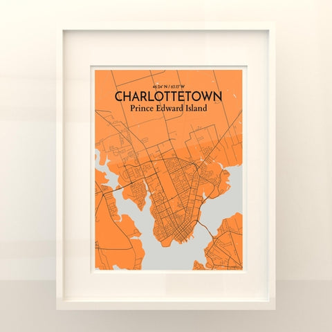 Charlottetown PEI Map Poster – Detailed Art Print of Charlottetown, Prince Edward Island for Home Decor, Office Decor, Travel Art, and Unique Gifts