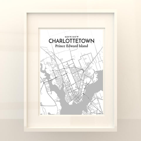 Charlottetown PEI Map Poster – Detailed Art Print of Charlottetown, Prince Edward Island for Home Decor, Office Decor, Travel Art, and Unique Gifts