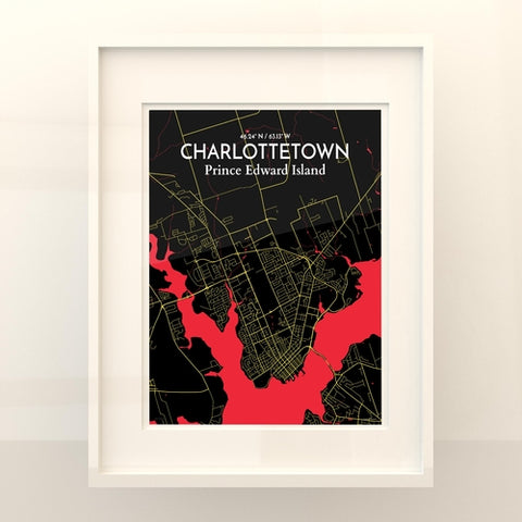 Charlottetown PEI Map Poster – Detailed Art Print of Charlottetown, Prince Edward Island for Home Decor, Office Decor, Travel Art, and Unique Gifts