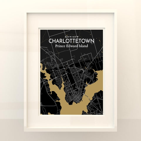 Charlottetown PEI Map Poster – Detailed Art Print of Charlottetown, Prince Edward Island for Home Decor, Office Decor, Travel Art, and Unique Gifts