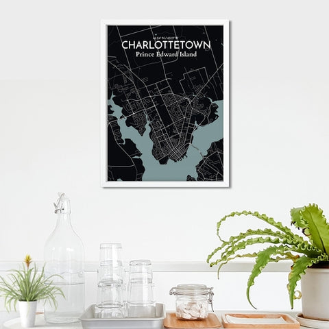 Charlottetown PEI Map Poster – Detailed Art Print of Charlottetown, Prince Edward Island for Home Decor, Office Decor, Travel Art, and Unique Gifts