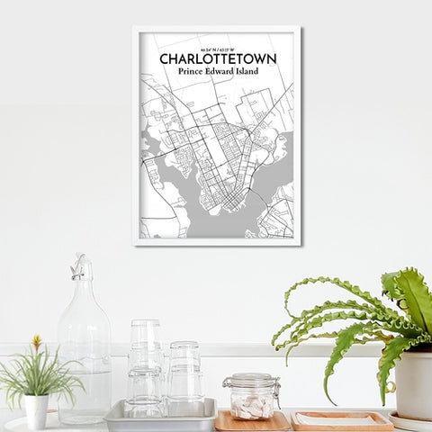 Charlottetown PEI Map Poster – Detailed Art Print of Charlottetown, Prince Edward Island for Home Decor, Office Decor, Travel Art, and Unique Gifts