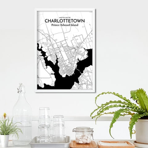 Charlottetown PEI Map Poster – Detailed Art Print of Charlottetown, Prince Edward Island for Home Decor, Office Decor, Travel Art, and Unique Gifts