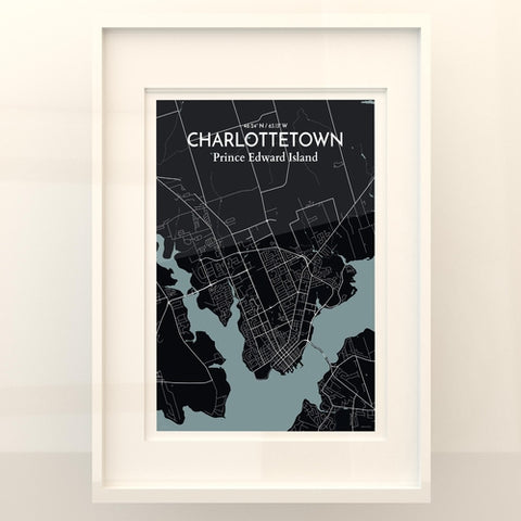 Charlottetown PEI Map Poster – Detailed Art Print of Charlottetown, Prince Edward Island for Home Decor, Office Decor, Travel Art, and Unique Gifts