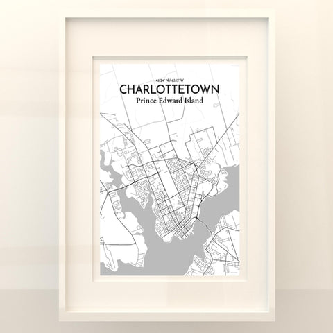 Charlottetown PEI Map Poster – Detailed Art Print of Charlottetown, Prince Edward Island for Home Decor, Office Decor, Travel Art, and Unique Gifts