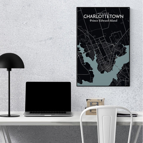 Charlottetown PEI Map Poster – Detailed Art Print of Charlottetown, Prince Edward Island for Home Decor, Office Decor, Travel Art, and Unique Gifts