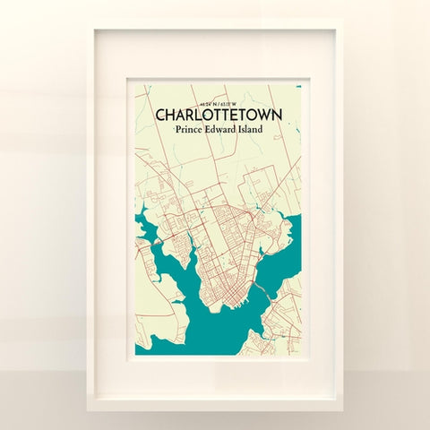 Charlottetown PEI Map Poster – Detailed Art Print of Charlottetown, Prince Edward Island for Home Decor, Office Decor, Travel Art, and Unique Gifts