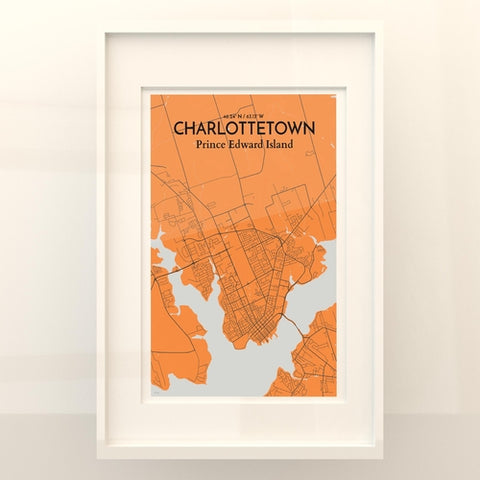 Charlottetown PEI Map Poster – Detailed Art Print of Charlottetown, Prince Edward Island for Home Decor, Office Decor, Travel Art, and Unique Gifts