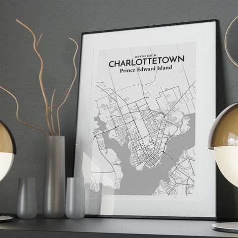 Charlottetown PEI Map Poster – Detailed Art Print of Charlottetown, Prince Edward Island for Home Decor, Office Decor, Travel Art, and Unique Gifts