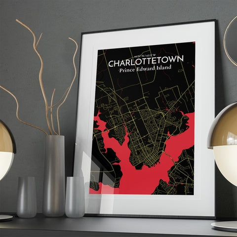 Charlottetown PEI Map Poster – Detailed Art Print of Charlottetown, Prince Edward Island for Home Decor, Office Decor, Travel Art, and Unique Gifts