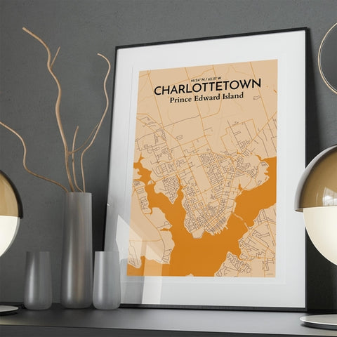 Charlottetown PEI Map Poster – Detailed Art Print of Charlottetown, Prince Edward Island for Home Decor, Office Decor, Travel Art, and Unique Gifts