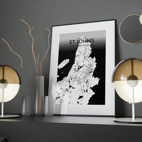 St. Johns City Map Poster – Detailed Art Print of St. Johns, Newfoundland for Home Decor, Office Decor, Travel Art, and Unique Gifts