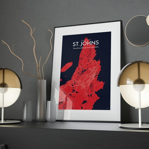 St. Johns City Map Poster – Detailed Art Print of St. Johns, Newfoundland for Home Decor, Office Decor, Travel Art, and Unique Gifts