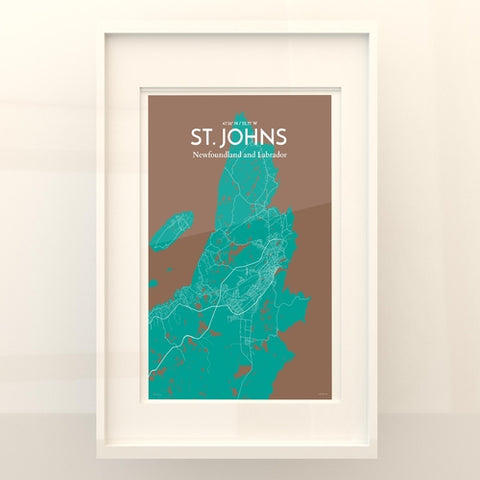 St. Johns City Map Poster – Detailed Art Print of St. Johns, Newfoundland for Home Decor, Office Decor, Travel Art, and Unique Gifts