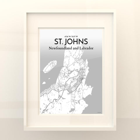 St. Johns City Map Poster – Detailed Art Print of St. Johns, Newfoundland for Home Decor, Office Decor, Travel Art, and Unique Gifts