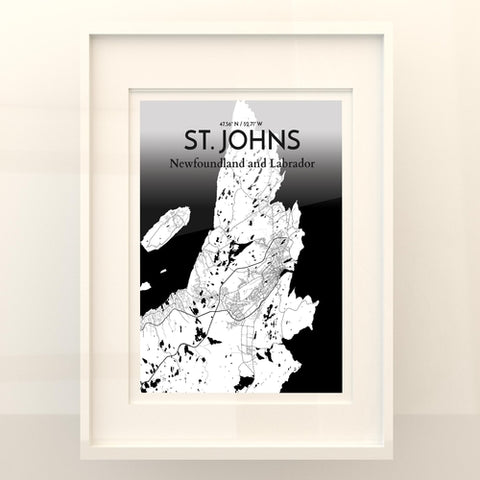 St. Johns City Map Poster – Detailed Art Print of St. Johns, Newfoundland for Home Decor, Office Decor, Travel Art, and Unique Gifts