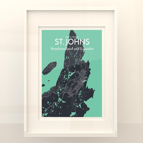 St. Johns City Map Poster – Detailed Art Print of St. Johns, Newfoundland for Home Decor, Office Decor, Travel Art, and Unique Gifts