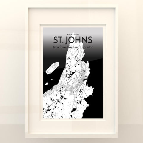 St. Johns City Map Poster – Detailed Art Print of St. Johns, Newfoundland for Home Decor, Office Decor, Travel Art, and Unique Gifts