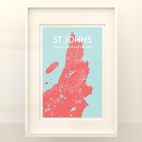 St. Johns City Map Poster – Detailed Art Print of St. Johns, Newfoundland for Home Decor, Office Decor, Travel Art, and Unique Gifts