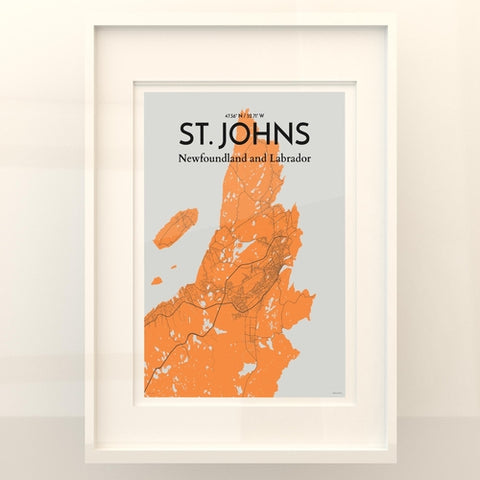 St. Johns City Map Poster – Detailed Art Print of St. Johns, Newfoundland for Home Decor, Office Decor, Travel Art, and Unique Gifts