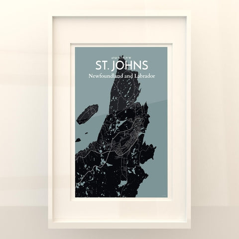 St. Johns City Map Poster – Detailed Art Print of St. Johns, Newfoundland for Home Decor, Office Decor, Travel Art, and Unique Gifts