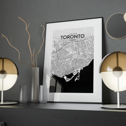 Toronto City Map Poster – Detailed Art Print of Toronto, Ontario for Home Decor, Office Decor, Travel Art, and Unique Gifts