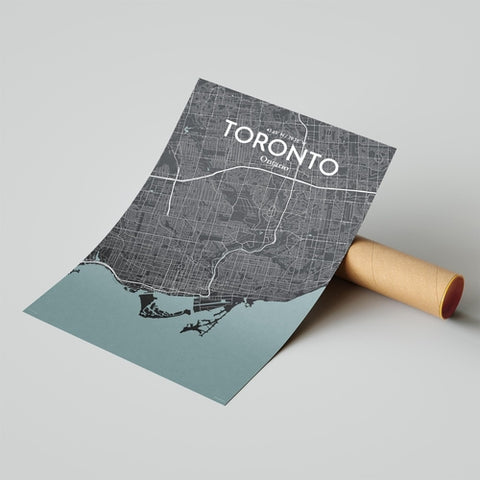 Toronto City Map Poster – Detailed Art Print of Toronto, Ontario for Home Decor, Office Decor, Travel Art, and Unique Gifts