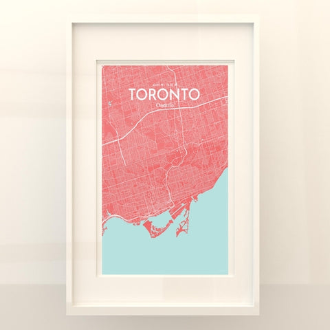 Toronto City Map Poster – Detailed Art Print of Toronto, Ontario for Home Decor, Office Decor, Travel Art, and Unique Gifts